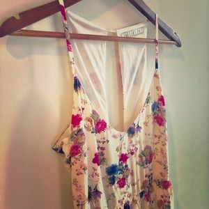 New Potter’s Pot full length floral print dress.